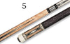 Boriz Billiards Black Leather Grip Pool Cue Stick Majestic V22C Series inlaid