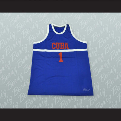 Cuba Basketball Jersey Stitch Sewn Any Number or Player - borizcustom