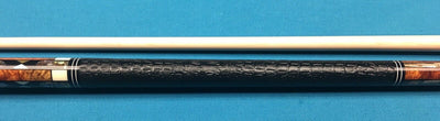Boriz Billiards Black Leather Grip Pool Cue Stick Majestic Series inlaid 3X5X