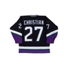 Dave Christian 27 Minnesota Moose Black Hockey Jersey