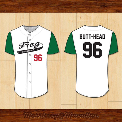 Frog Baseball 96 Butt-Head Baseball Jersey by Morrissey&Macallan - borizcustom