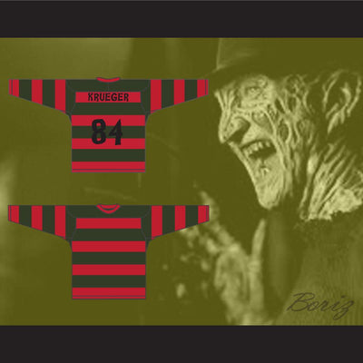 Freddy Krueger 84 Hockey Jersey Stitch Sewn All Sizes - borizcustom