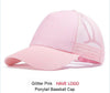 GROUP JUMP Glitter Ponytail Baseball Cap Women Snapback Caps Women's Cap Female Sequins Shine Summer Hats Mesh Trucker Dad Hat
