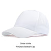 GROUP JUMP Glitter Ponytail Baseball Cap Women Snapback Caps Women's Cap Female Sequins Shine Summer Hats Mesh Trucker Dad Hat