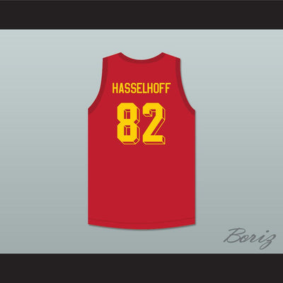 David Hasselhoff 82 German Blitzkrieg Dodgeball Jersey - borizcustom - 2