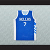 Greece Vassilis Spanoulis 7 Basketball Jersey Stitch Sewn Any Player or Number - borizcustom
