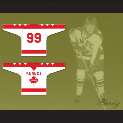 Wayne Gretzky 99 Seneca Nationals Hockey Jersey Metro Junior B Hockey League Stitch Sewn - borizcustom - 3