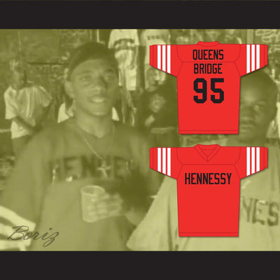 Prodigy 95 Hennessy Queens Bridge Red Football Jersey - borizcustom - 3