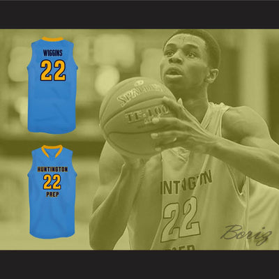 Andrew Wiggins Huntington Prep Basketball Jersey Stitch Sewn - borizcustom