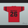 Herb Adderley 26 Northeast High School Vikings Red Football Jersey 2