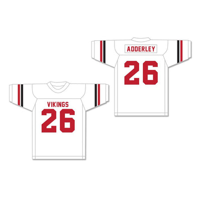 Herb Adderley 26 Northeast High School Vikings White Football Jersey 2