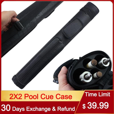 High Quality Cuppa 4 Holes Pool Cue Case 1/2 Pool Billiard Cues Cases Black 82cm Length Billiard Accessories China 2017
