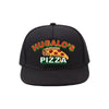 Ricky Bobby Hugalo's Pizza Logo 4 Black Baseball Hat