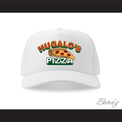 Ricky Bobby Hugalo's Pizza Logo 4 White Baseball Hat