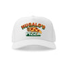Ricky Bobby Hugalo's Pizza Logo 4 White Baseball Hat