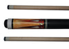Boriz Billiards Black Leather Grip Pool Cue Stick Majestic 3YXQ Series inlaid
