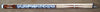 Boriz Billiards Black Leather Grip Pool Cue Stick Majestic  2BBC Series inlaid