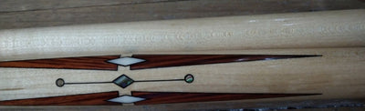 Boriz Billiards Black Leather Grip Pool Cue Stick Majestic  2BBC Series inlaid