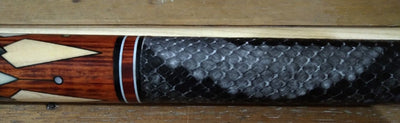Boriz Billiards Black Leather Grip Pool Cue Stick Majestic  2B2C Series inlaid