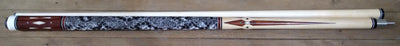 Boriz Billiards Black Leather Grip Pool Cue Stick Majestic V8CF Series inlaid