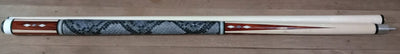 Boriz Billiards Black Leather Grip Pool Cue Stick Majestic CVDC Series inlaid