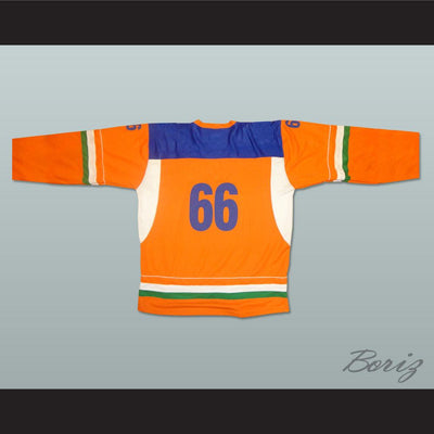 India National Team Orange Hockey Jersey Any Player or Number - borizcustom