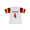 Jerry Jeudy 4 Deerfield Beach High School White Football Jersey