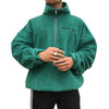Jersey de lana con cuello mandarín para hombre, Jersey informal de algodón de manga larga, abrigo liso, 2020