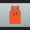 Joe Namath 24 Beaver Falls High School Tigers Orange Basketball Jersey 1