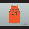 Joe Namath 24 Beaver Falls High School Tigers Orange Basketball Jersey 1