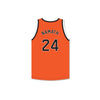 Joe Namath 24 Beaver Falls High School Tigers Orange Basketball Jersey 1