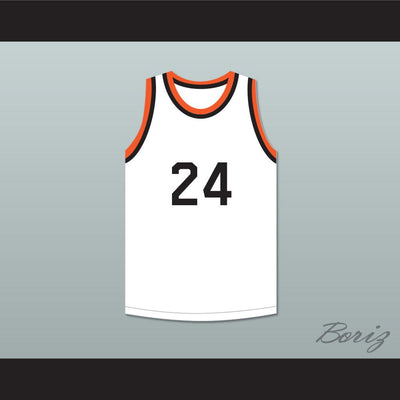 Joe Namath 24 Beaver Falls High School Tigers White Basketball Jersey 1