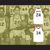 Joe Namath 24 Beaver Falls High School Tigers White Basketball Jersey 1