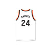 Joe Namath 24 Beaver Falls High School Tigers White Basketball Jersey 1