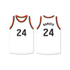 Joe Namath 24 Beaver Falls High School Tigers White Basketball Jersey 1