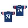 Jonathan Ogden 74 St. Albans School Bulldogs Dark Blue Football Jersey