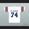 Jonathan Ogden 74 St. Albans School Bulldogs White Football Jersey