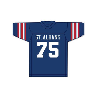 Jonathan Ogden 75 St. Albans School Bulldogs Dark Blue Football Jersey