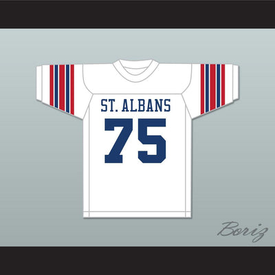 Jonathan Ogden 75 St. Albans School Bulldogs White Football Jersey