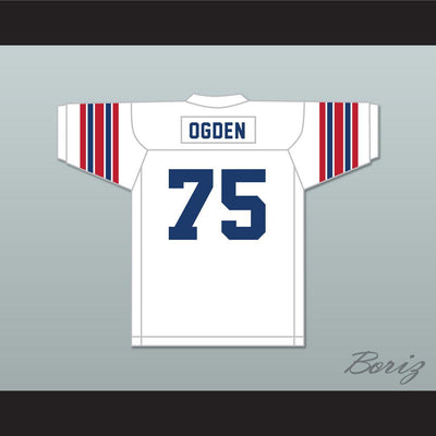 Jonathan Ogden 75 St. Albans School Bulldogs White Football Jersey