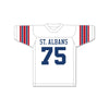 Jonathan Ogden 75 St. Albans School Bulldogs White Football Jersey