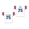 Jonathan Ogden 75 St. Albans School Bulldogs White Football Jersey