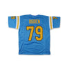 Jonathan Ogden 79 California Light Blue Football Jersey