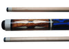 Boriz Billiards Black Leather Grip Pool Cue Stick Majestic R71B Series inlaid