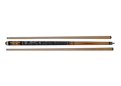 Boriz Billiards Black Leather Grip Pool Cue Stick Majestic 3YQA Series inlaid