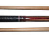 Boriz Billiards Black Leather Grip Pool Cue Stick Majestic CCV Series inlaid