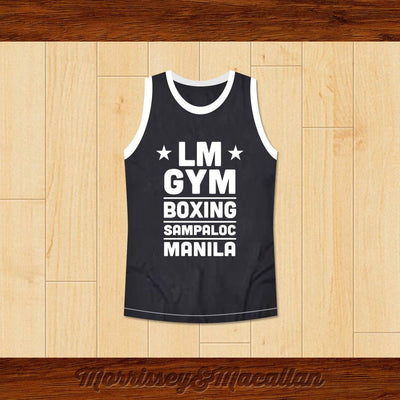 LM GYM Boxing Sampaloc Manila The Filipino Slugger Basketball Jersey New - borizcustom