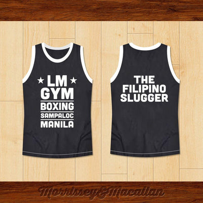LM GYM Boxing Sampaloc Manila The Filipino Slugger Basketball Jersey New - borizcustom