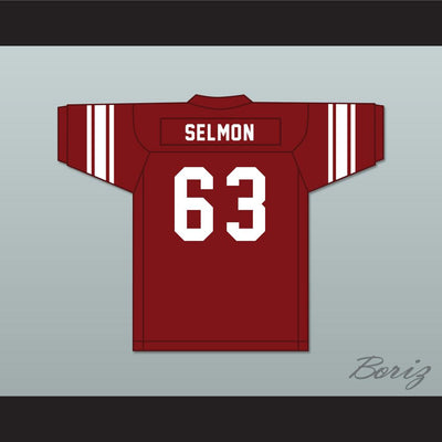 Lee Roy Selmon 63 Eufaula High School Ironheads Maroon Football Jersey 1