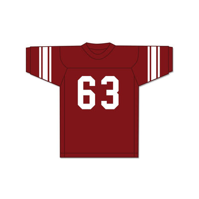 Lee Roy Selmon 63 Eufaula High School Ironheads Maroon Football Jersey 1